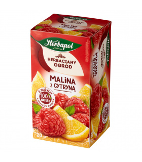Herbapol Herbaciany Ogród Herbatka owocowo-ziołowa malina z cytryną 54 g (20 x 2,7 g)