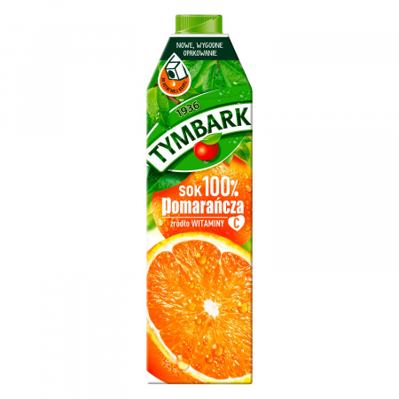 Tymbark Sok 100% pomarańcza 1 l