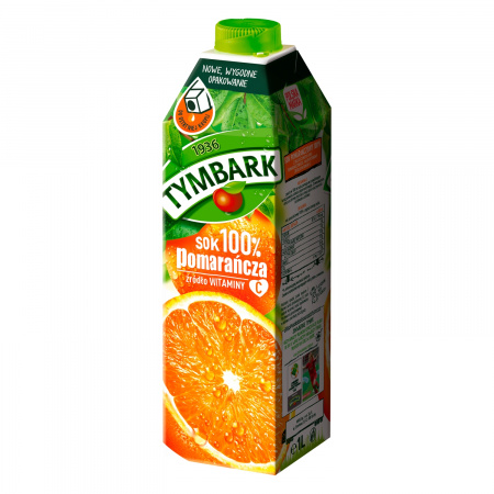 Tymbark Sok 100% pomarańcza 1 l