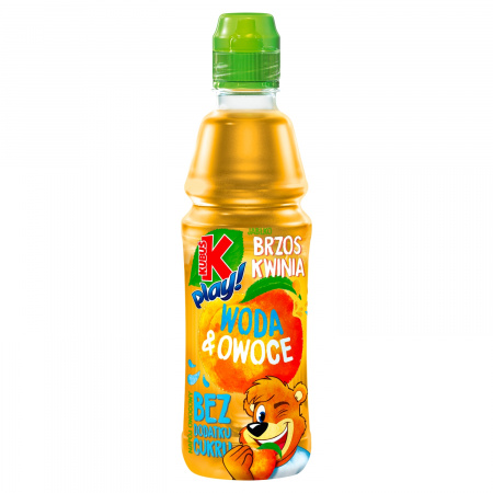 Kubuś Play! Woda & owoce Napój owocowy jabłko brzoskwinia 400 ml