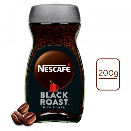 Nescafé Classic Black Roast Kawa rozpuszczalna 200 g