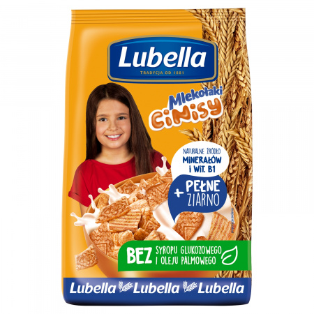 Lubella Mlekołaki Cinisy Zbożowe kwadraciki z cynamonem 250 g