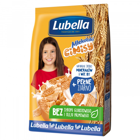 Lubella Mlekołaki Cinisy Zbożowe kwadraciki z cynamonem 250 g