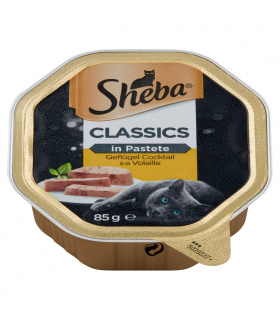 Sheba Classics Karma dla dorosłych kotów koktajl drobiowy 85 g