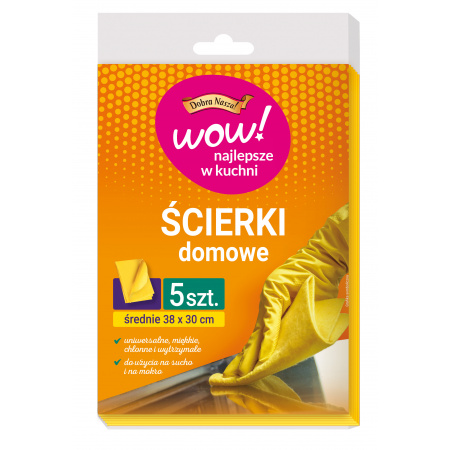 Dobra Nasza! WOW! Ścierki domowe 5 szt.