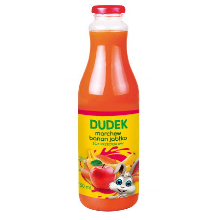 Dobra Nasza! Sok przecierowy DUDEK marchew banan jabłko 750 ml