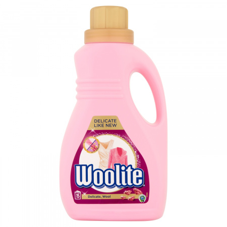 Woolite Płyn do prania delikatne tkaniny i wełna 0,9 l (15 prań)