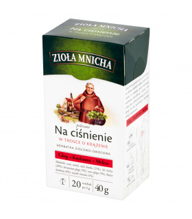 Big-Active Zioła Mnicha Na ciśnienie Herbatka ziołowo-owocowa 40 g (20 x 2 g)