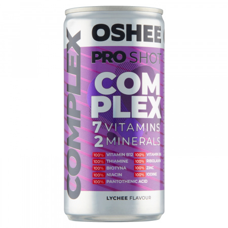 Oshee Pro Shot Complex Suplement diety napój niegazowany o smaku liczi 200 ml