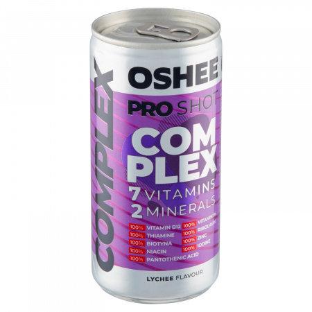 Oshee Pro Shot Complex Suplement diety napój niegazowany o smaku liczi 200 ml